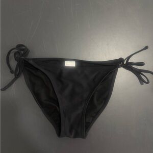 Xhilaration Classic Black Tie-Side Bikini Bottom